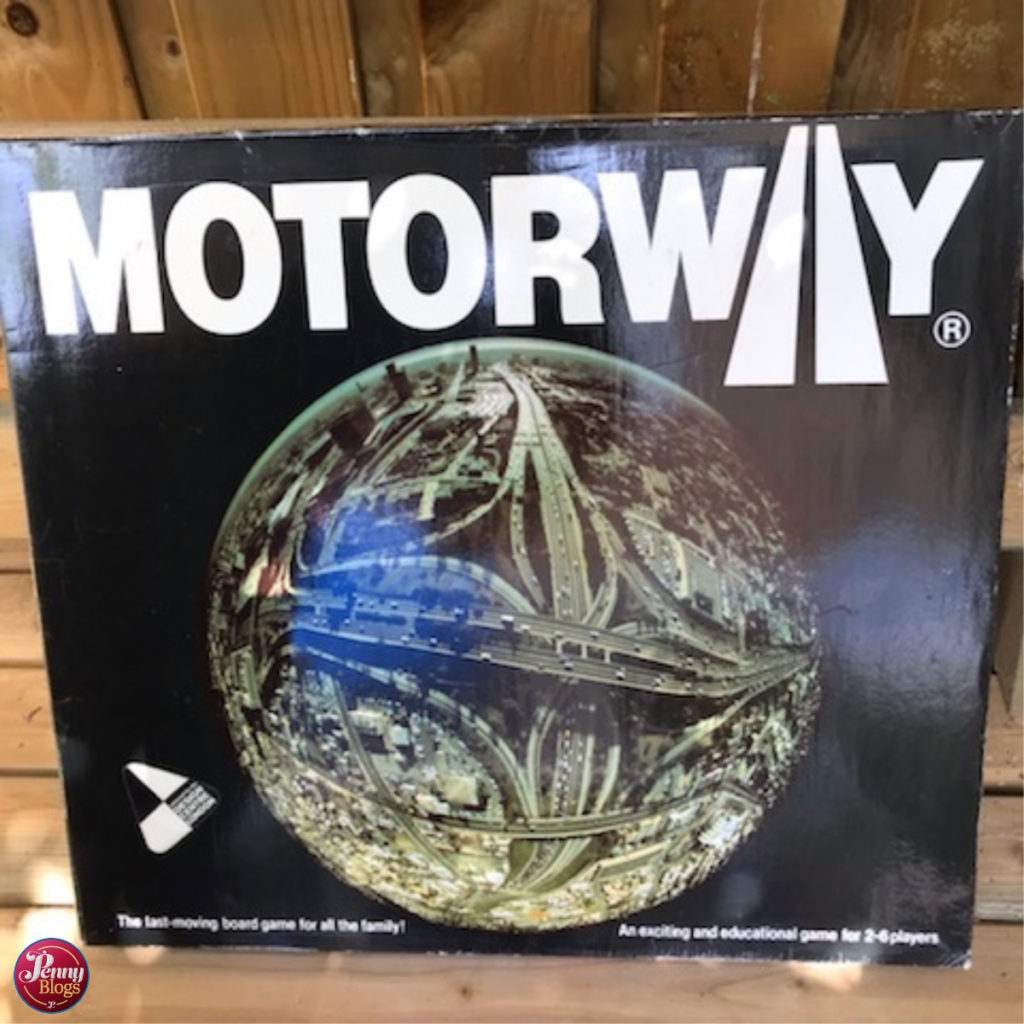 The front of the Motorway board game box.