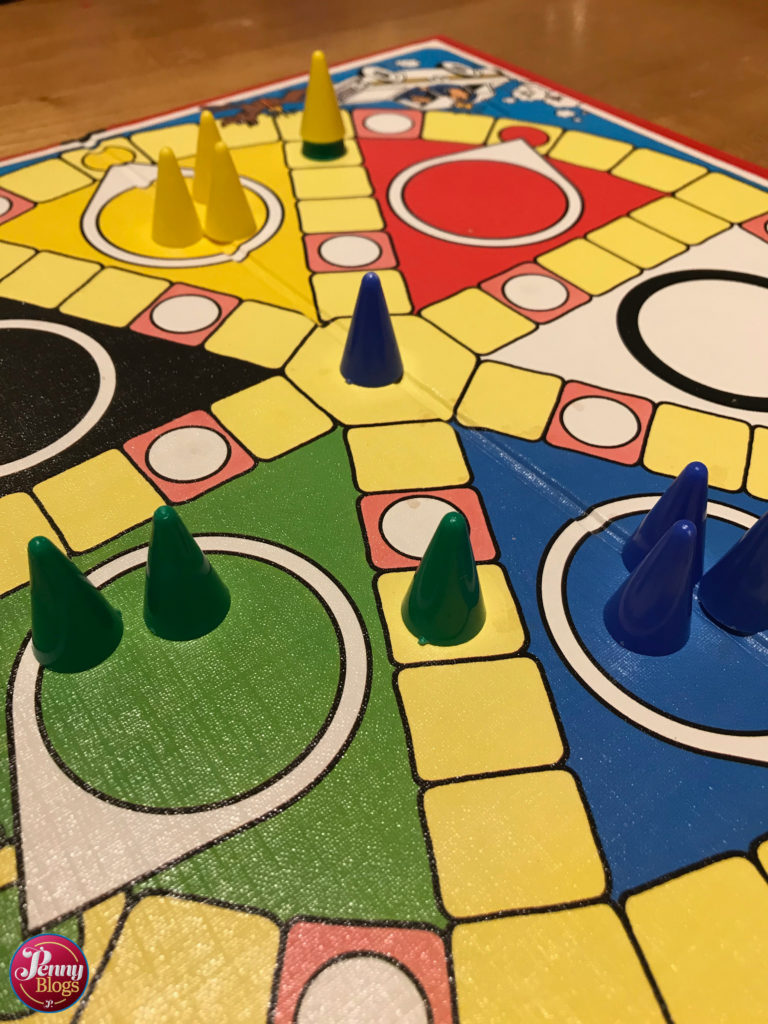 Coppit Spears Games - a view of the board in play