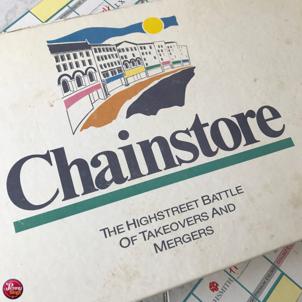 The box of the board game Chainstore
