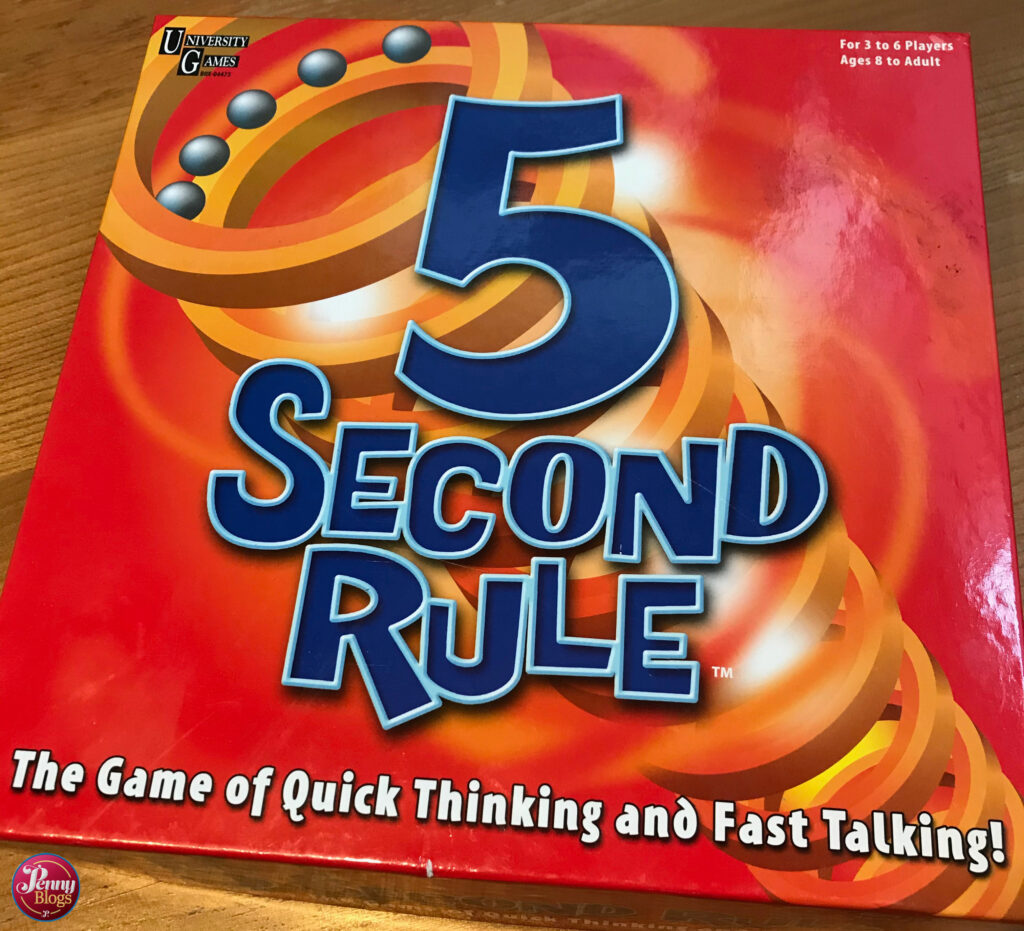 5 Second Rule - game box