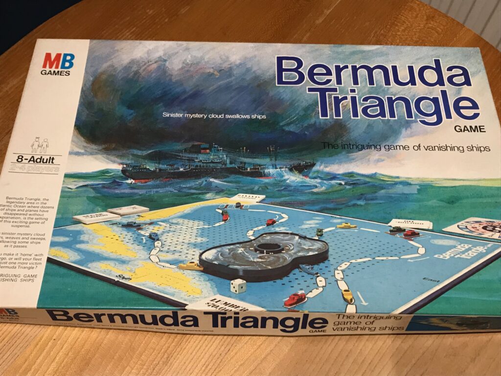 The box of the board game Bermuda Triangle from MB Games