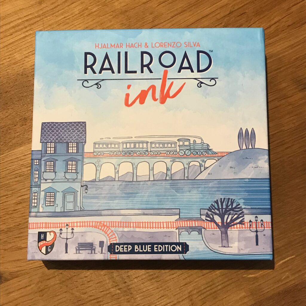 The box for Railroad Ink Deep Blue edition